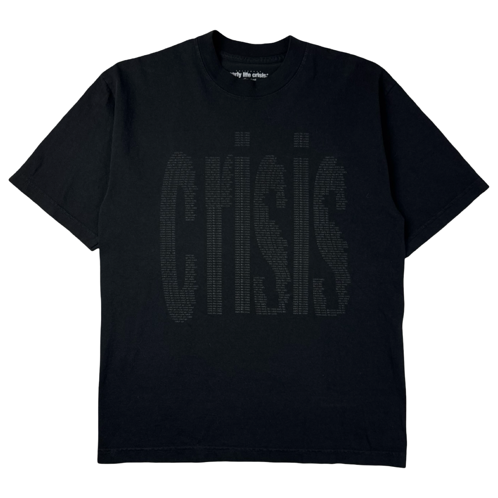 Nettspend Early Life Crisis Tonal T-Shirt Black