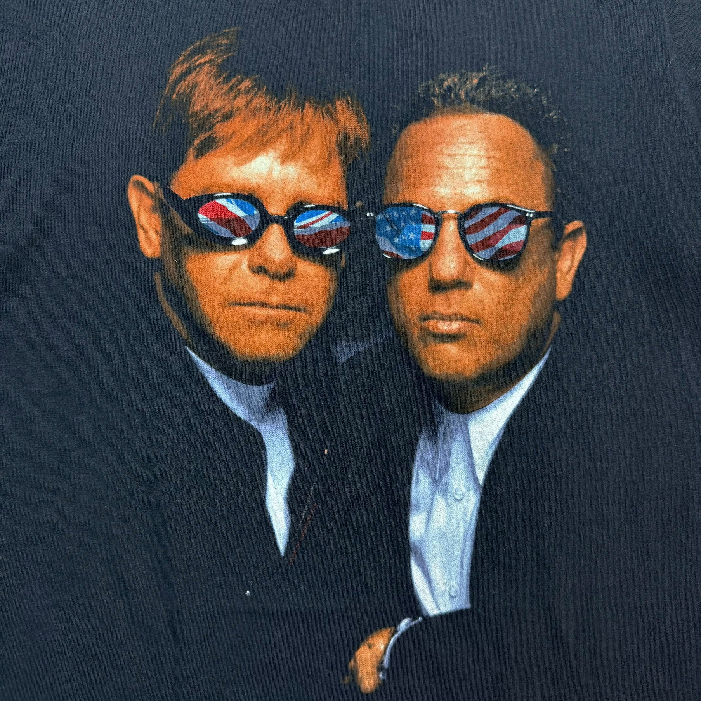 1994 Elton John & Billy Joel “Face To Face” Tour Tee Black