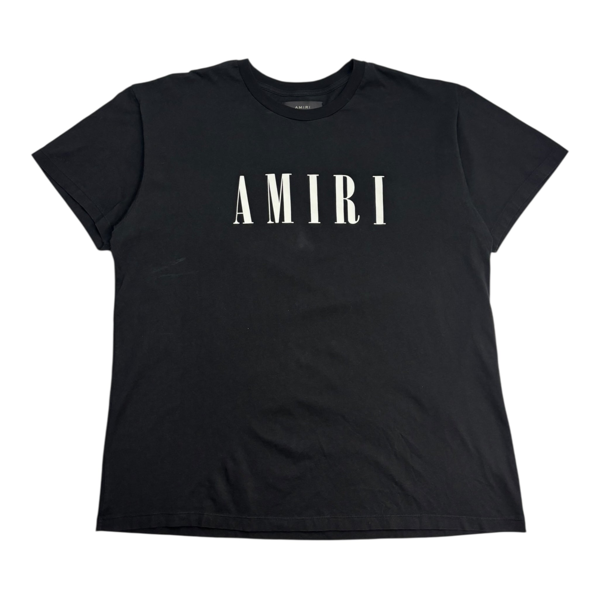 Amiri Center Spellout Tee Black