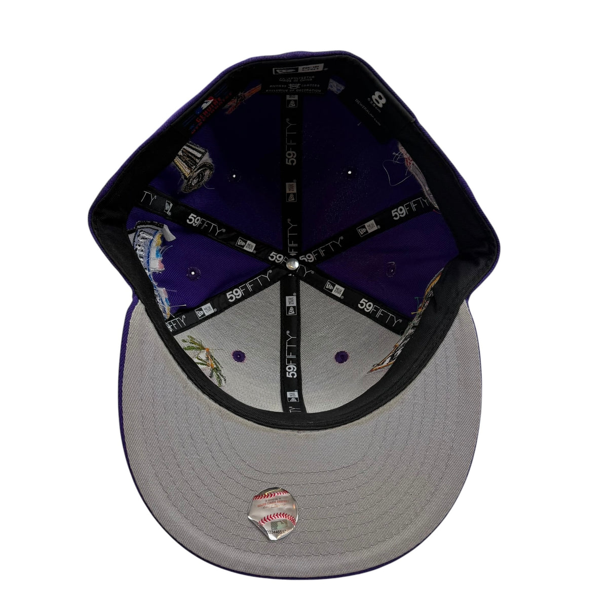 Just Don x Better Gift MLB LA Dodgers Purple Fitted Hat Purple