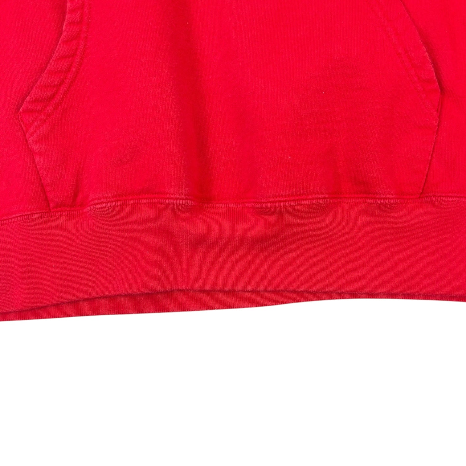 Supreme FW19 Text Rib Hoodie Red