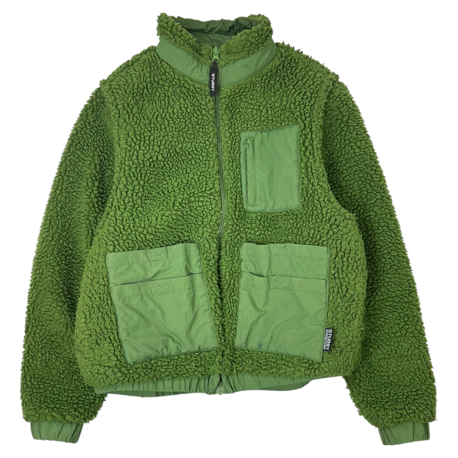 Stussy Convertible Sherpa Jacket Green