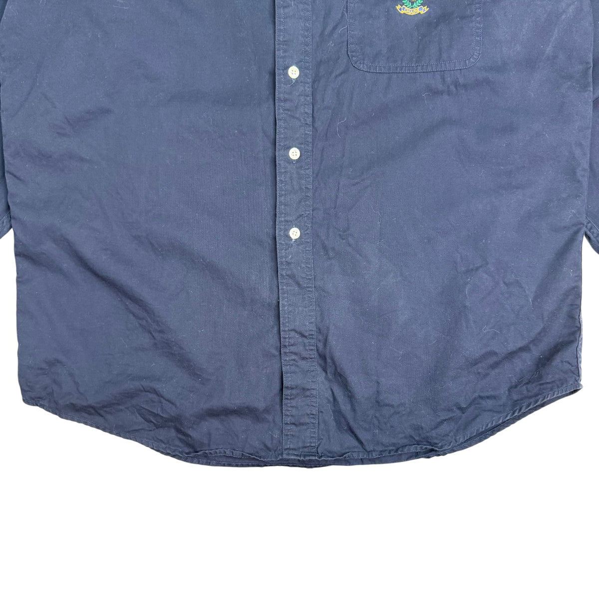Vintage Chaps Ralph Lauren Button Up Shirt Navy Blue