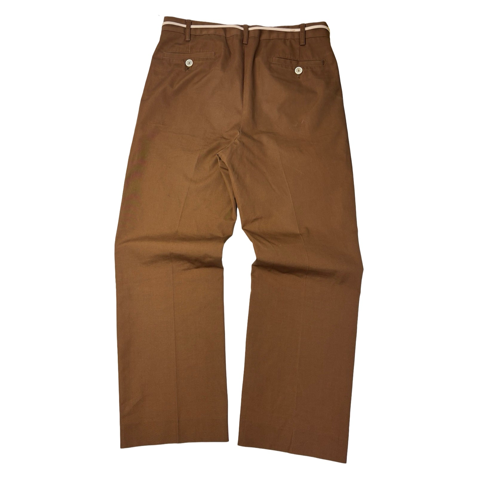 Marni High-Rise Cotton Straight-Leg Pant Earth of Siena
