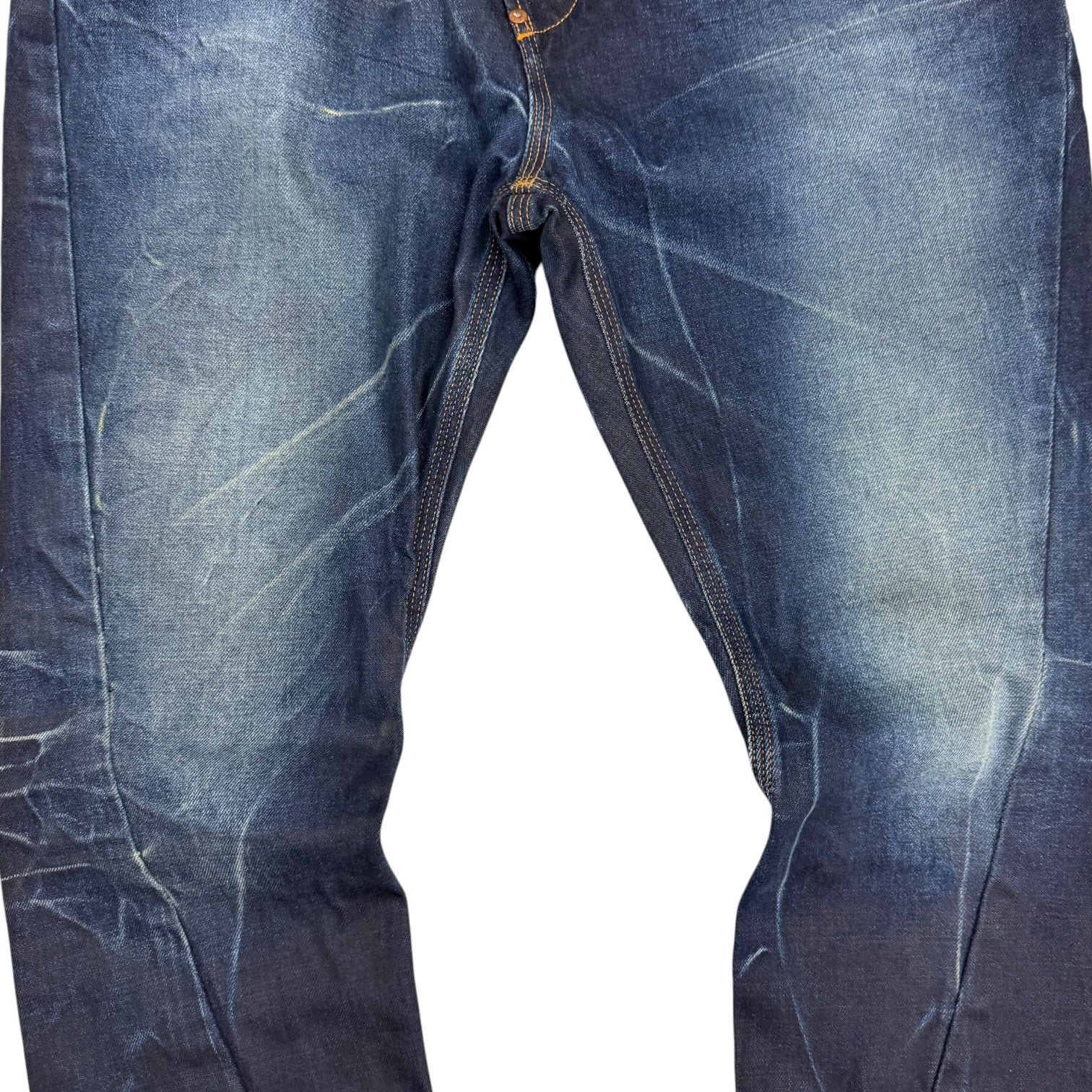 Vivienne Westwood Anglomania x Lee Banana Twist Leg Pants Indigo