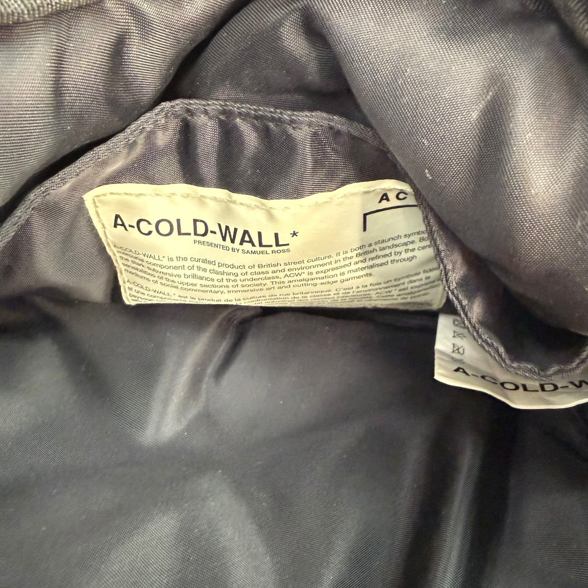 A-Cold-Wall Padded Envelope Cross Body Bag Black