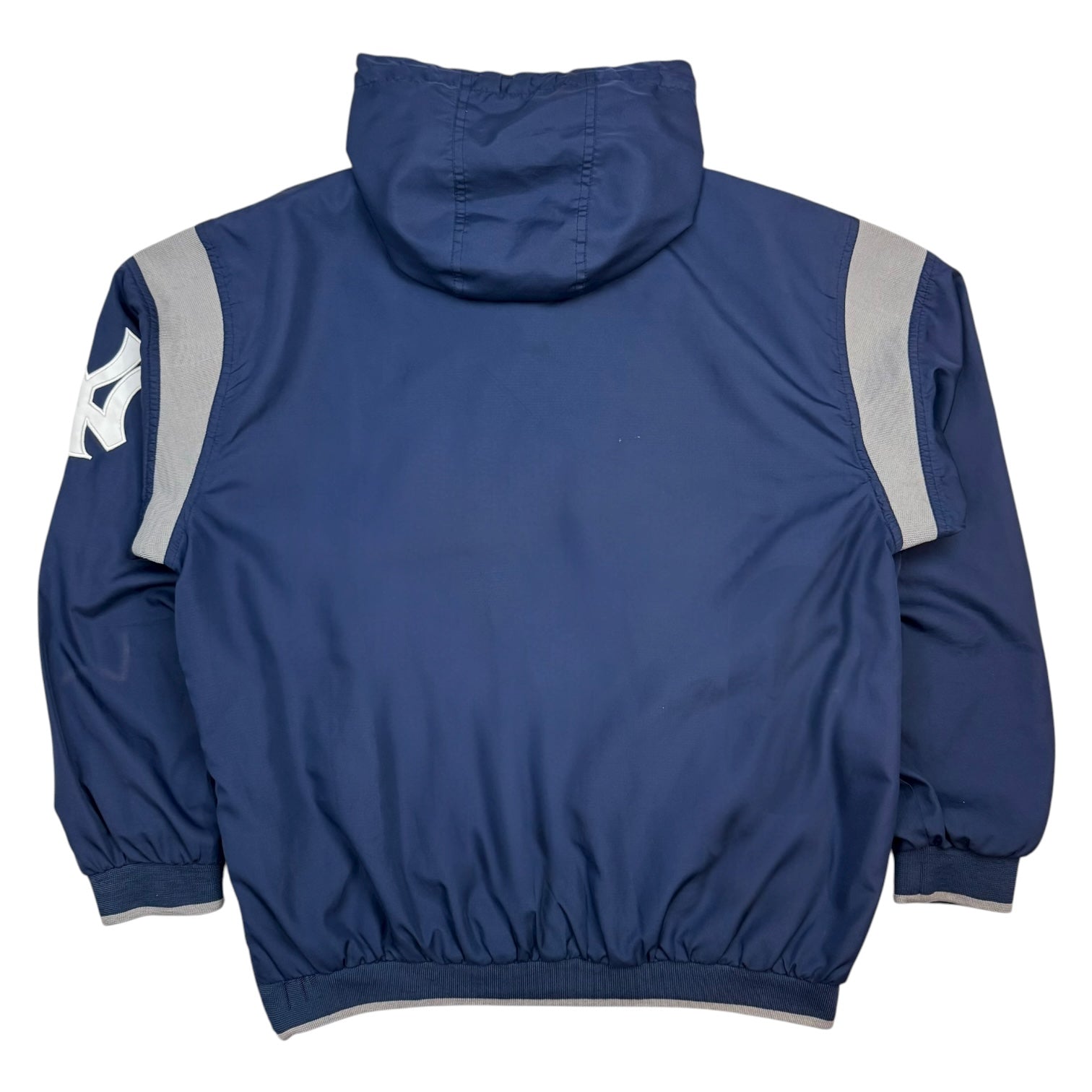Vintage New York Yankees Anorak Light Weight Windbreaker Blue