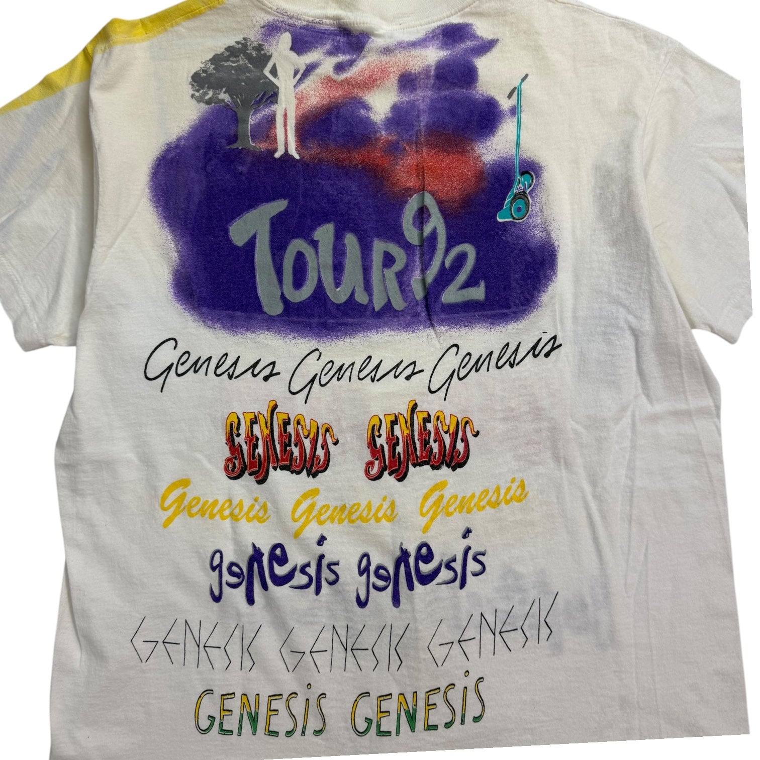 1992 Genesis AOP Font Tee White