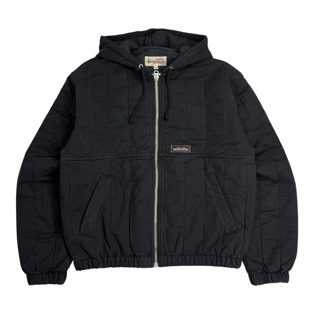Stussy Quilted Canvas Work Jacket Black