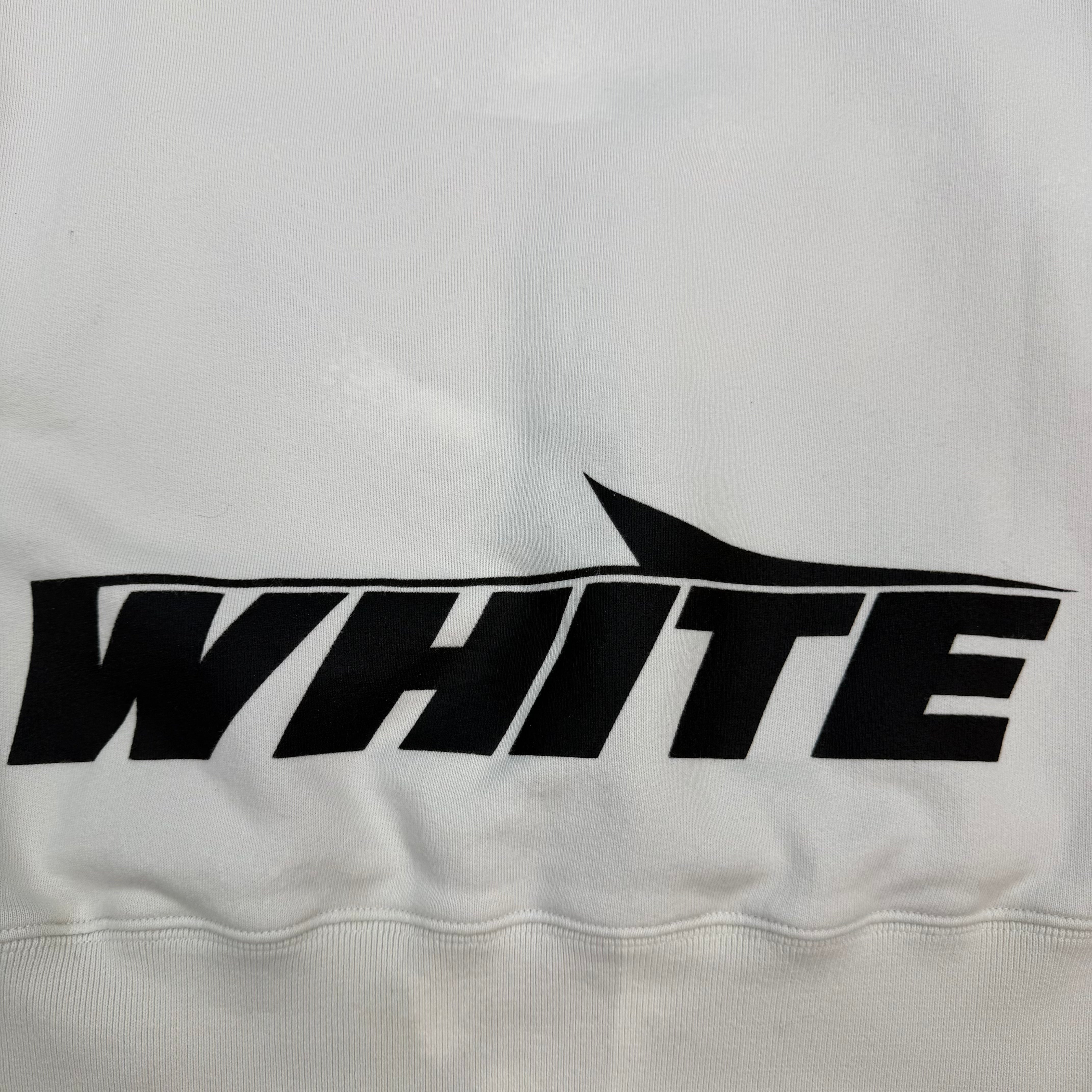 Off-White Wing Off Logo Hoodie White