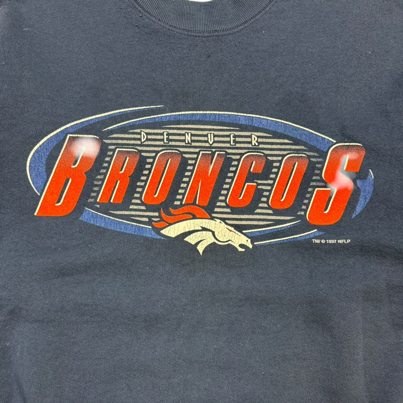 Vintage 1997 Denver Broncos Crewneck Navy