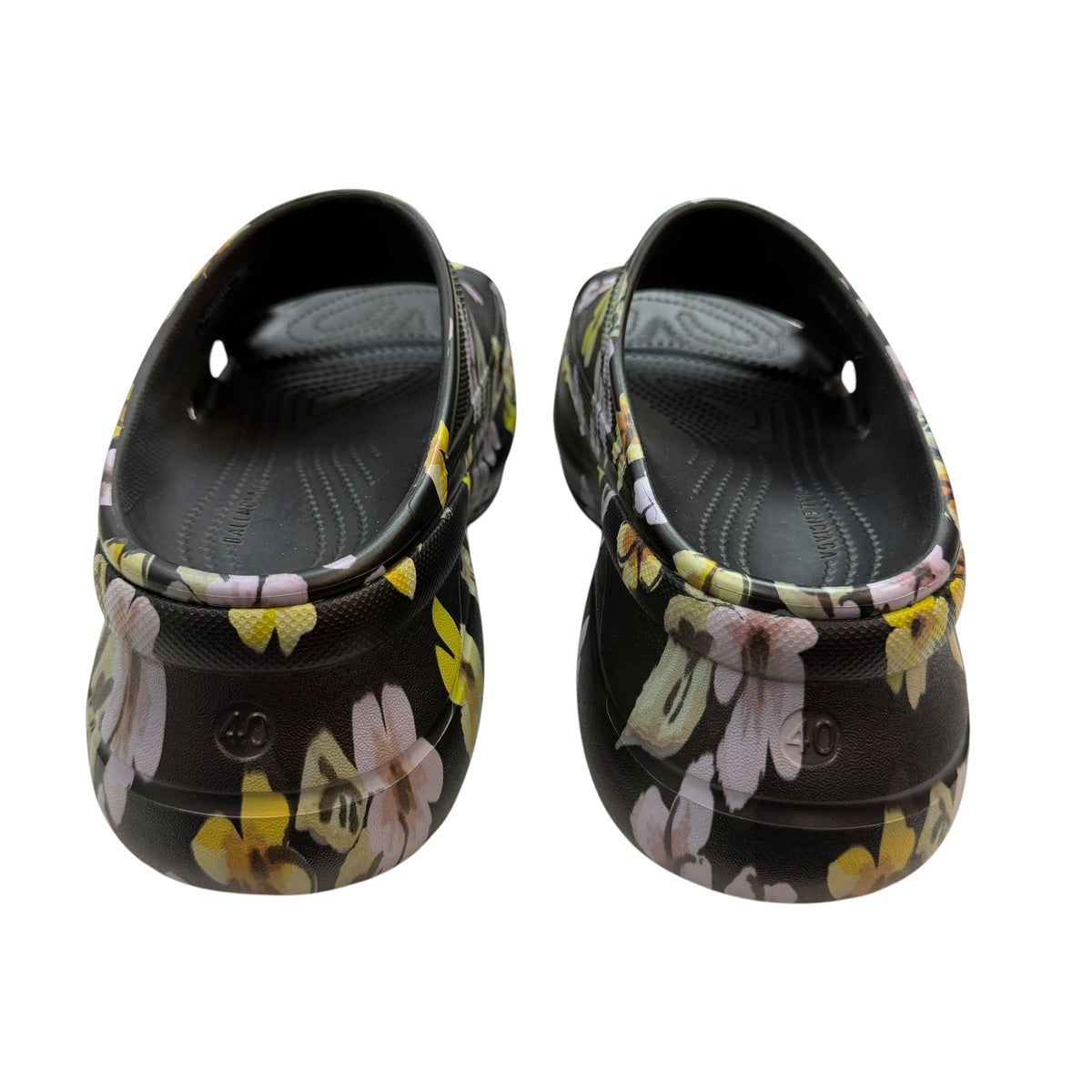 (W) Balenciaga X Crocs Pool Slide Sandals Floral (Used)
