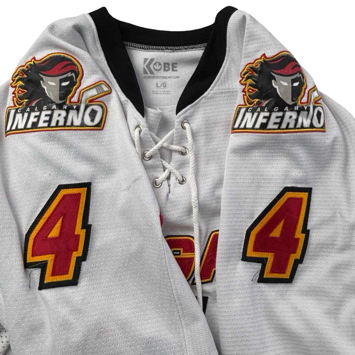 Vintage Kobe Calgary Inferno Laura Dostaler CWHL Away Jersey