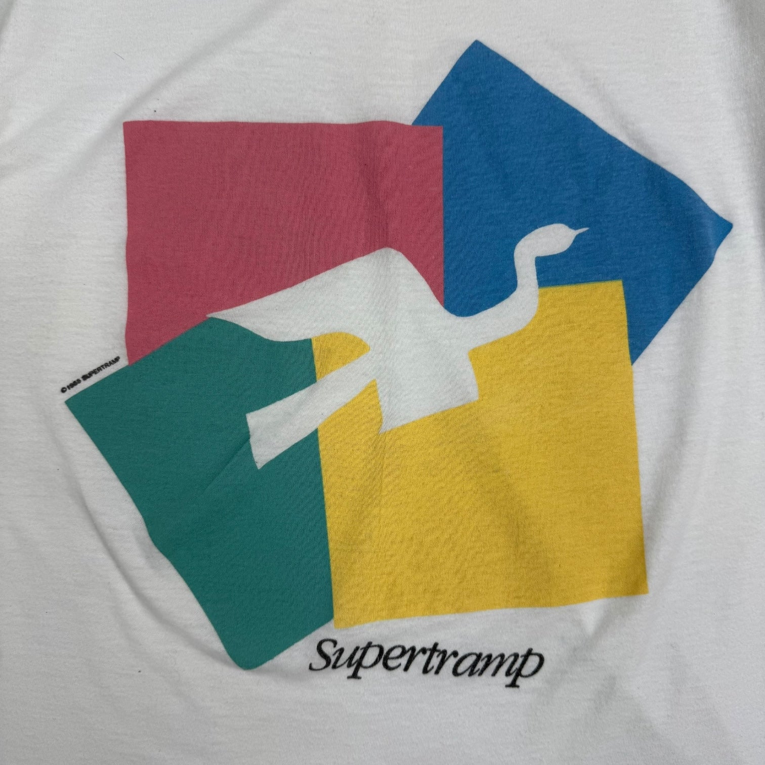 1988 Supertramp Breakfast In America Tee White