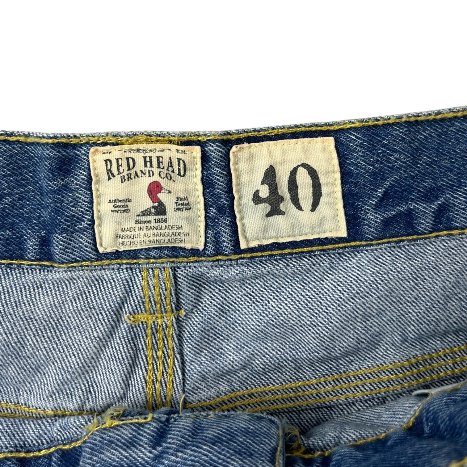 Vintage Red Head Denim Shorts Medium Wash