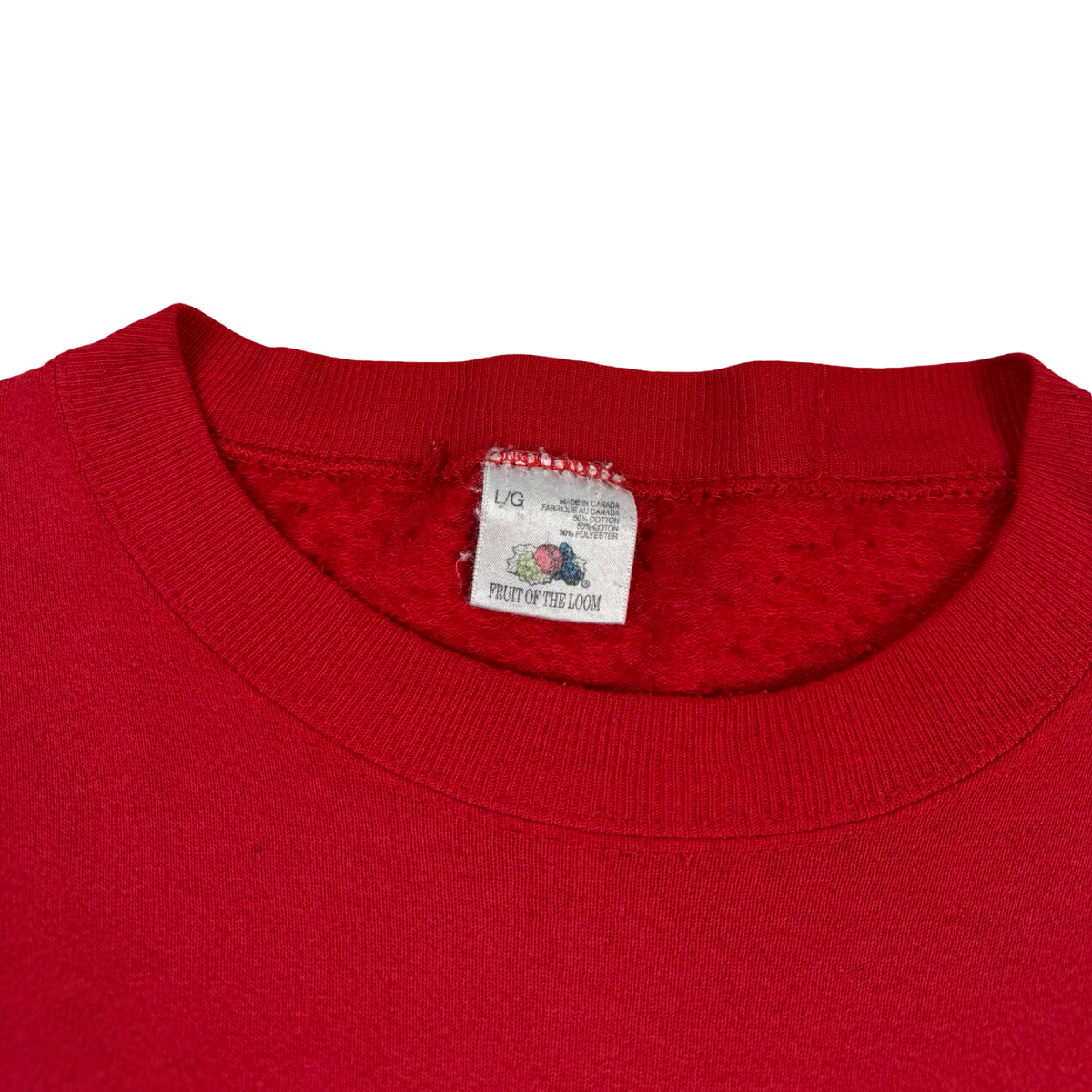 1991 Calgary Flames NHL Crewneck Faded Red