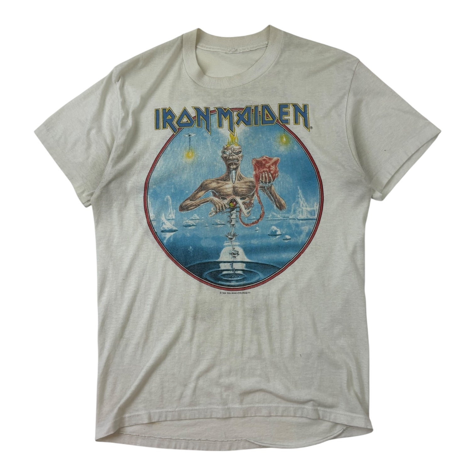 Vintage 1988 Iron Maiden “Seventh Son of a Seventh Son” T-Shirt White