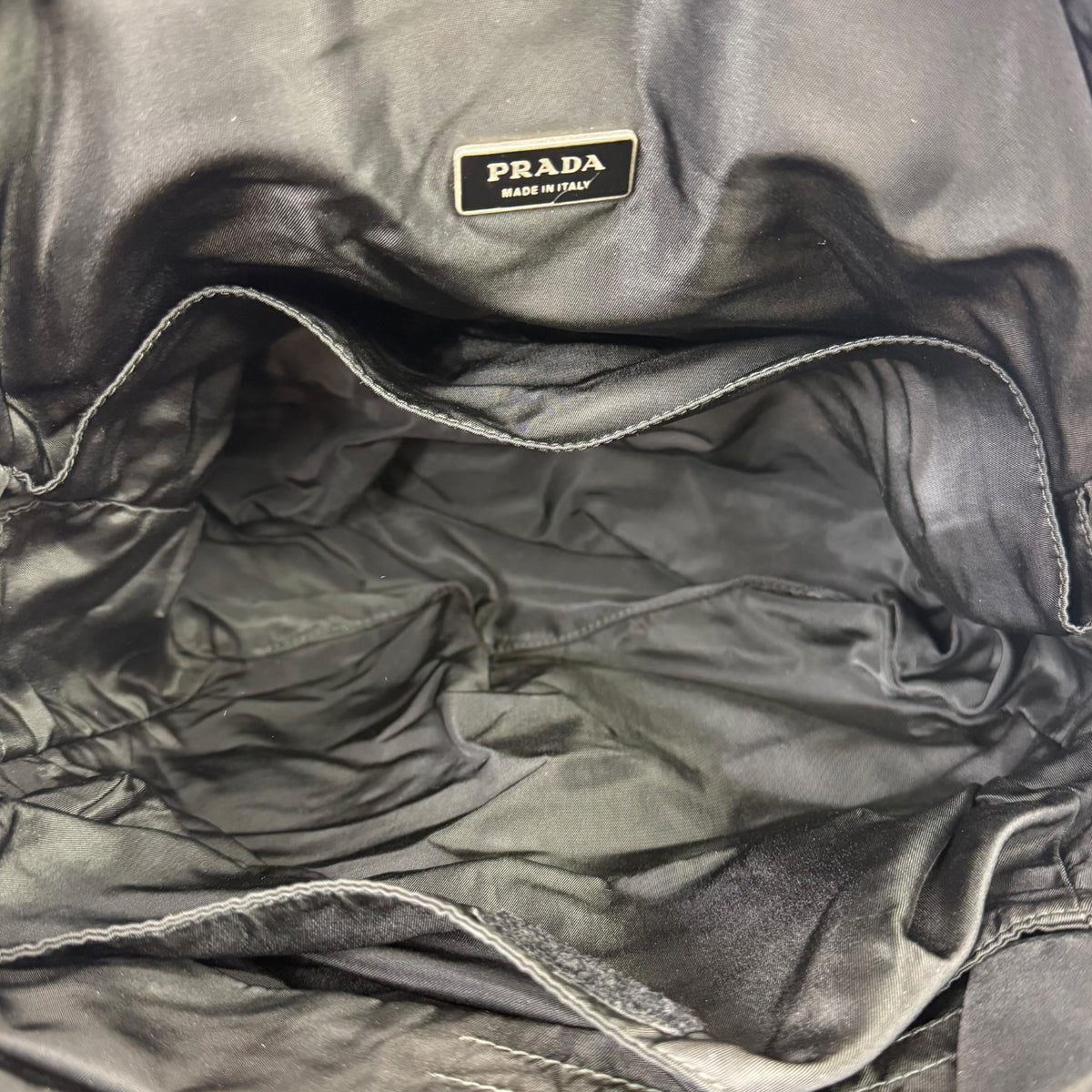Prada Nylon Square Laptop Bag Black