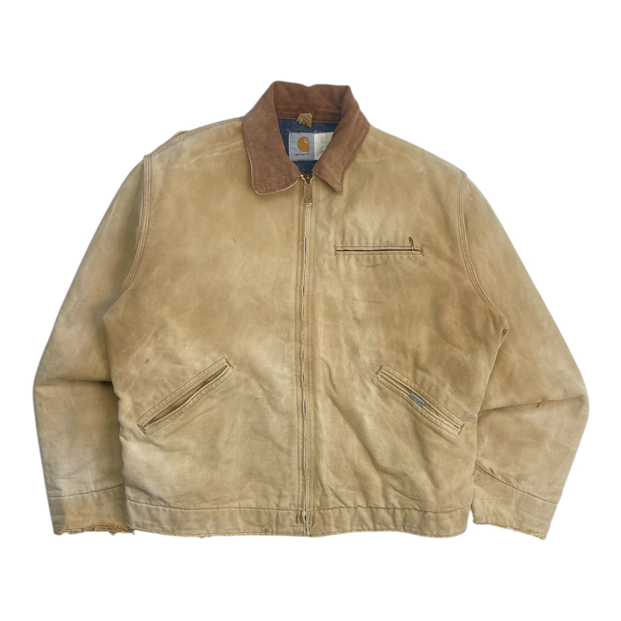 Vintage Carhartt Detroit Workwear Jacket Faded Tan