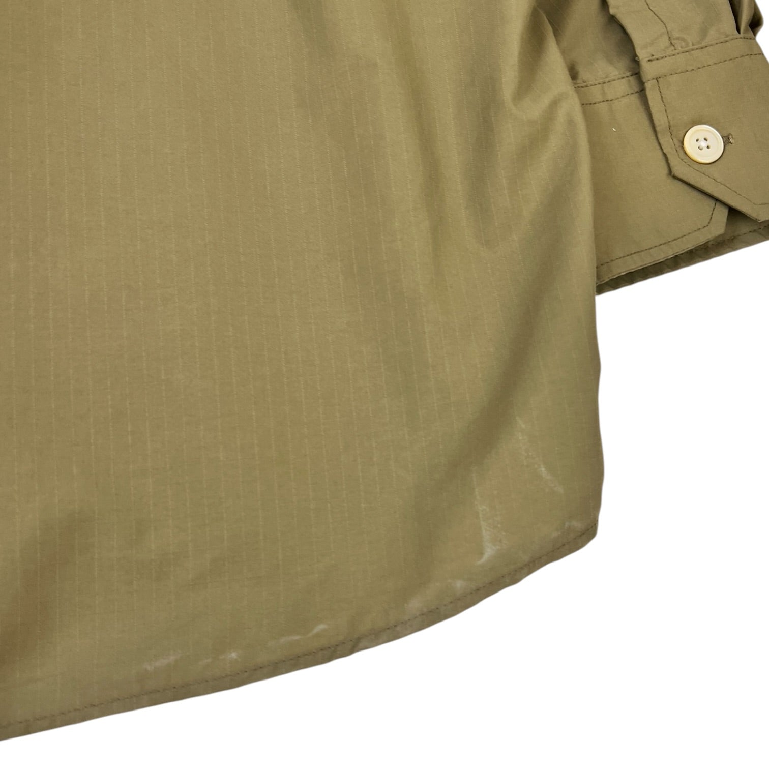 Stüssy x Our Legacy Work Shop Borrowed Shirt Olive Nylon Ripstop