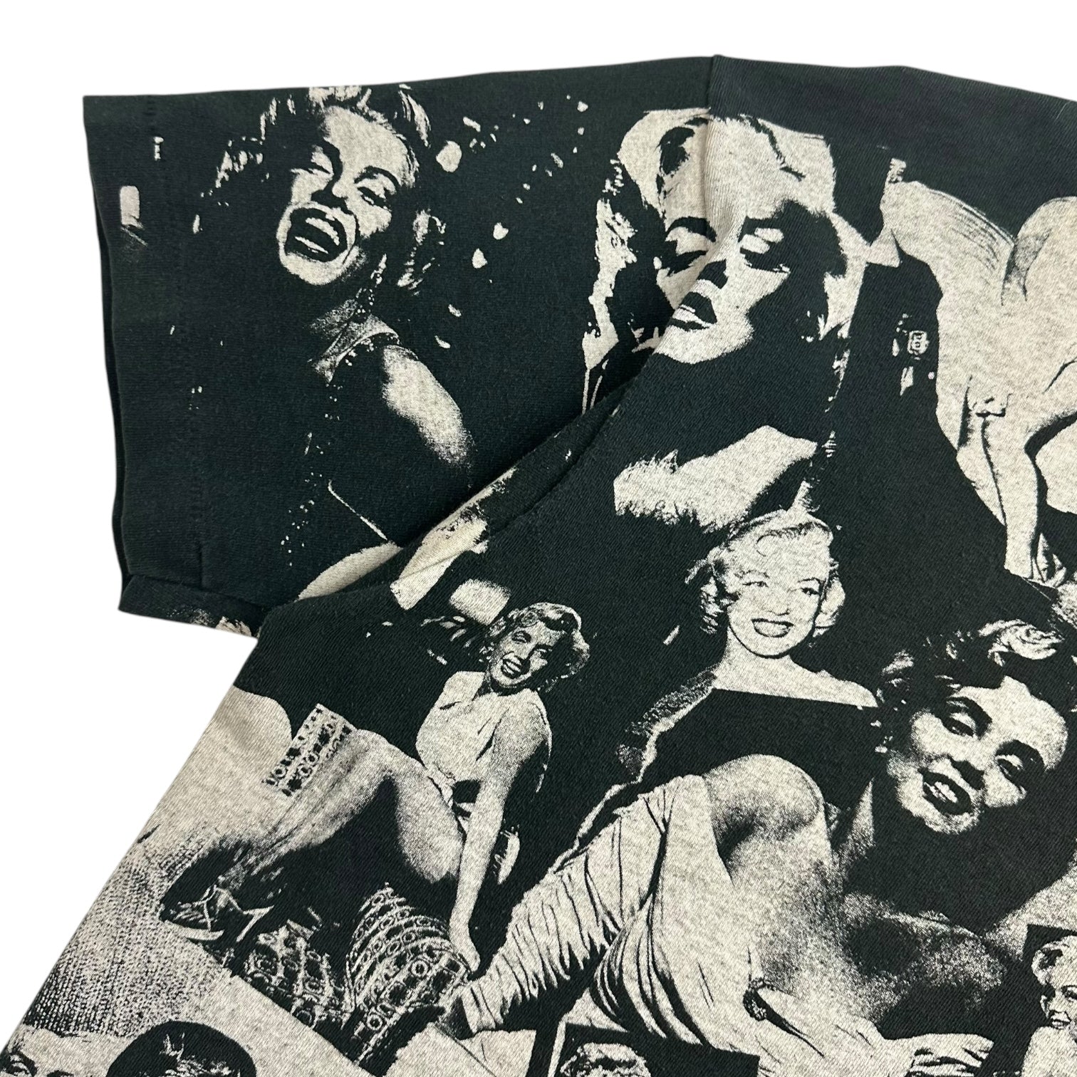 Vintage Marilyn Monroe All Over Graphic Tee Black/White