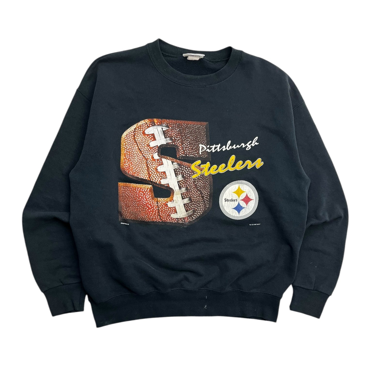 1997 Pittsburgh Steelers S Football Crew Neck