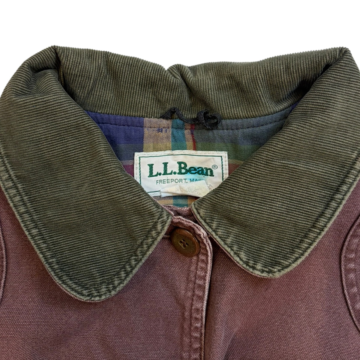 Vintage L.L Bean Canvas Barn Jacket Brown