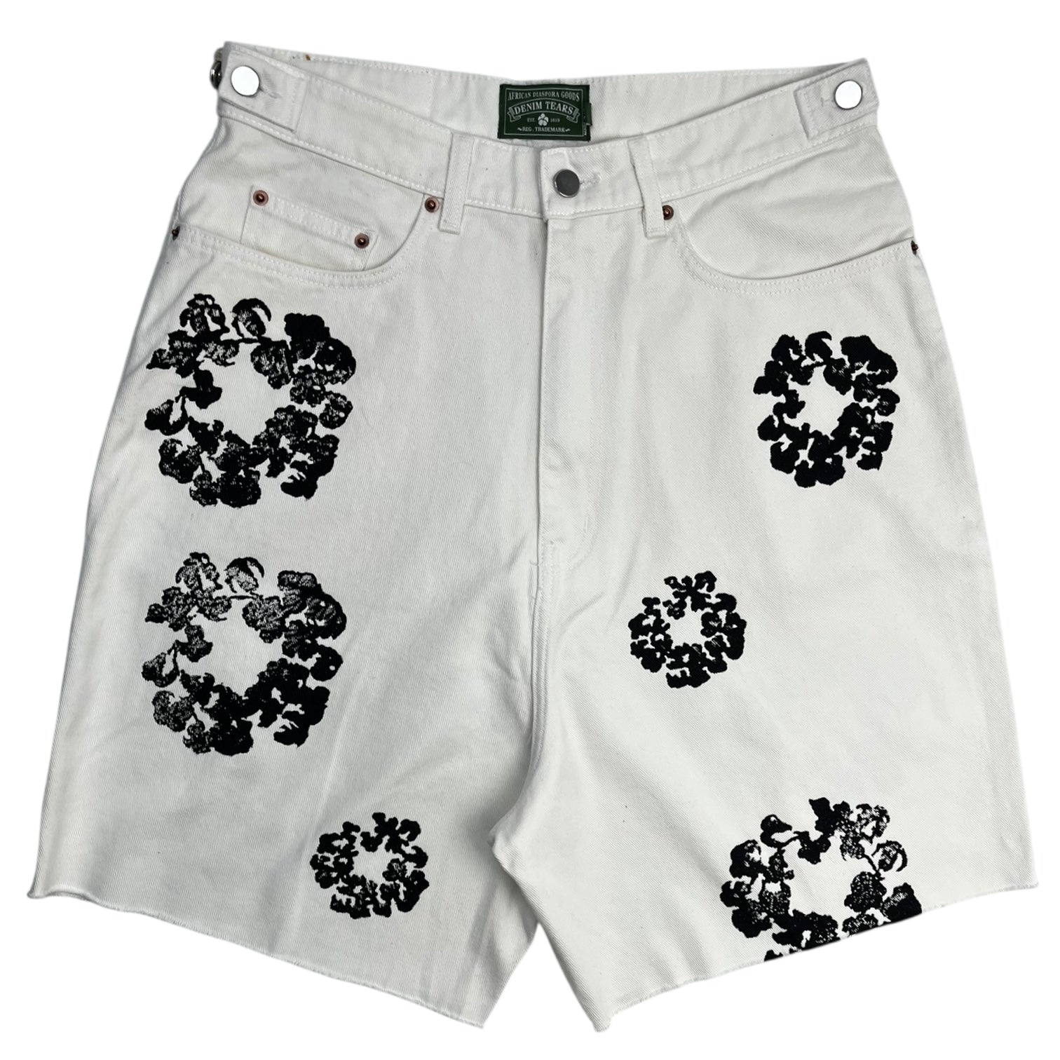 Denim Tears The Cotton Wreath Jean Short White