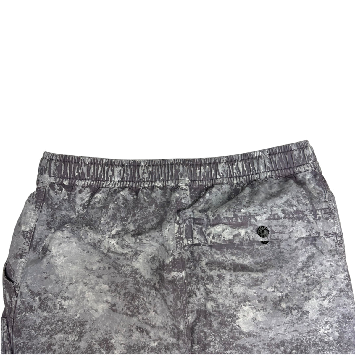 Stone Island Pigment Tela Paracadute Belted Bermuda Shorts Grey