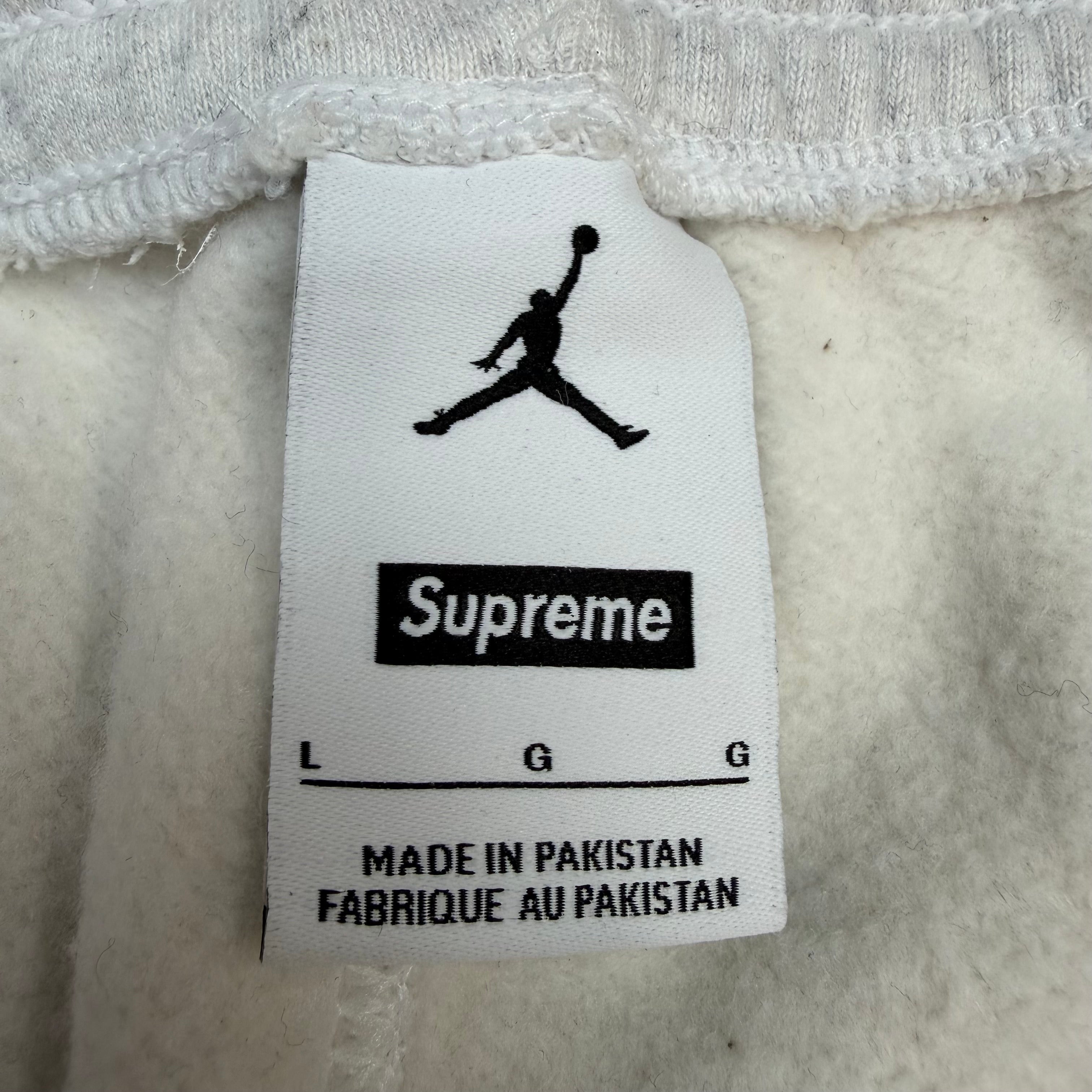 Supreme X Jordan Sweatpants Ash Grey