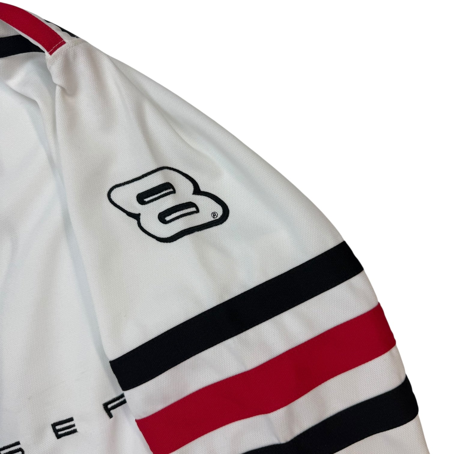 Vintage Budweiser Dale Earnhardt Jr L/S Jersey White/Red