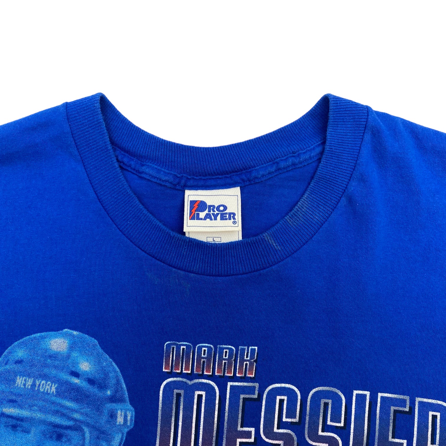 Vintage Mark Messier Pro Player Shirt - Blue & White Shirt