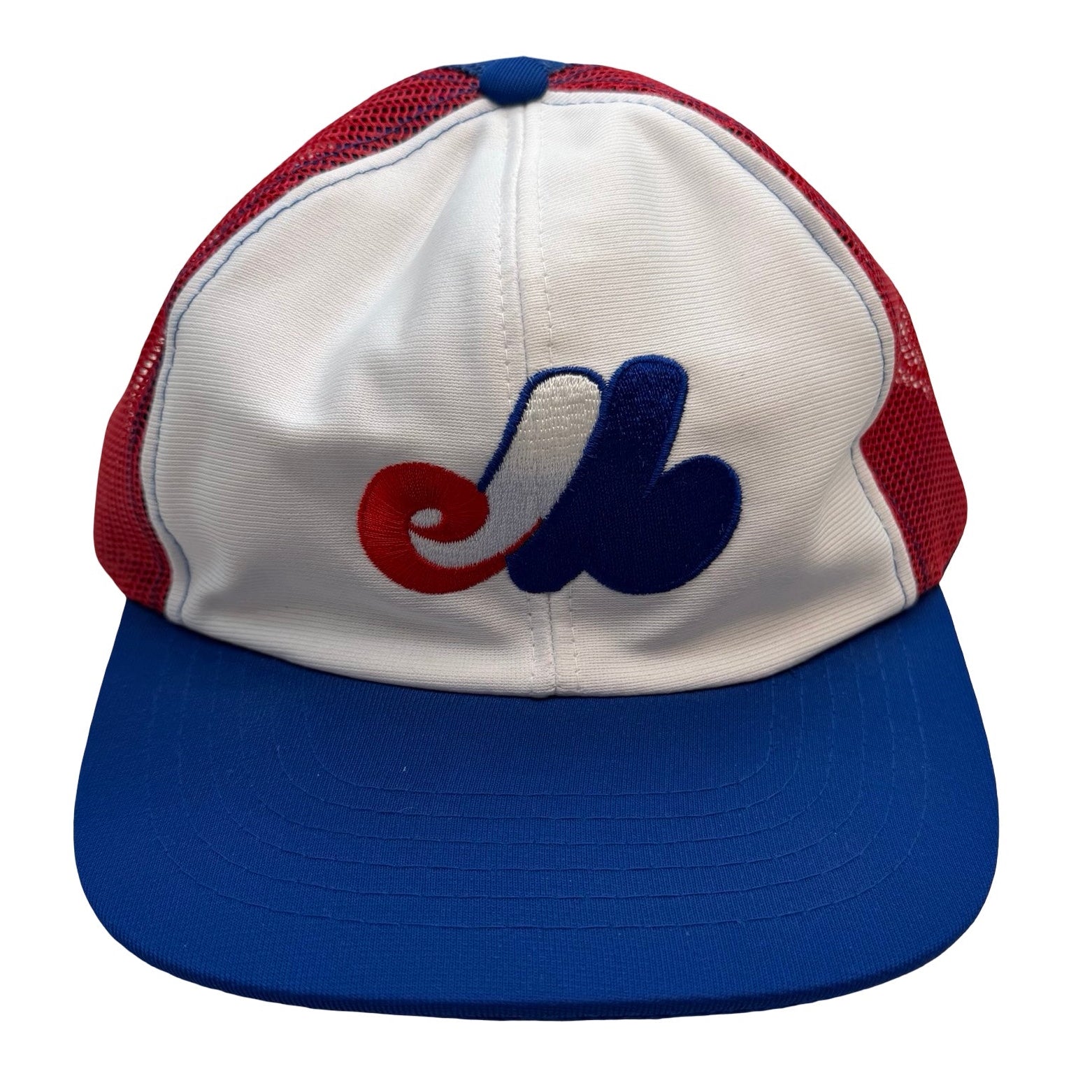 Vintage Montreal Expos MLB Trucker Snapback White