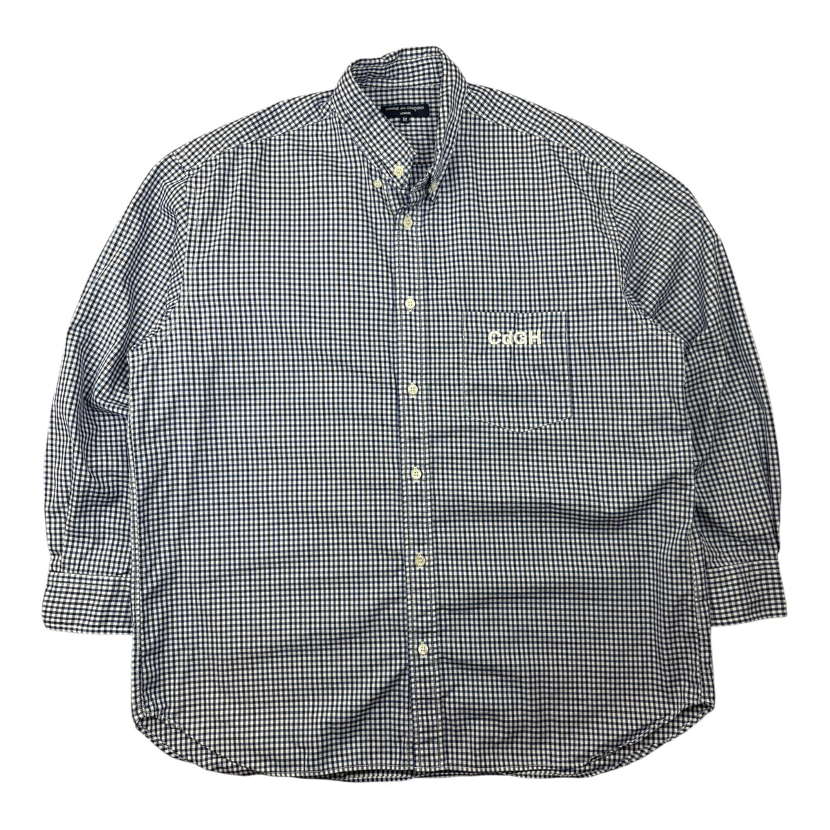 Comme des Garçons Homme Gingham Button Up L/S Shirt Blue