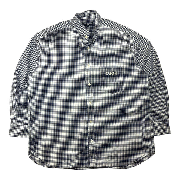 Comme des Garçons Homme Gingham Button Up L/S Shirt Blue