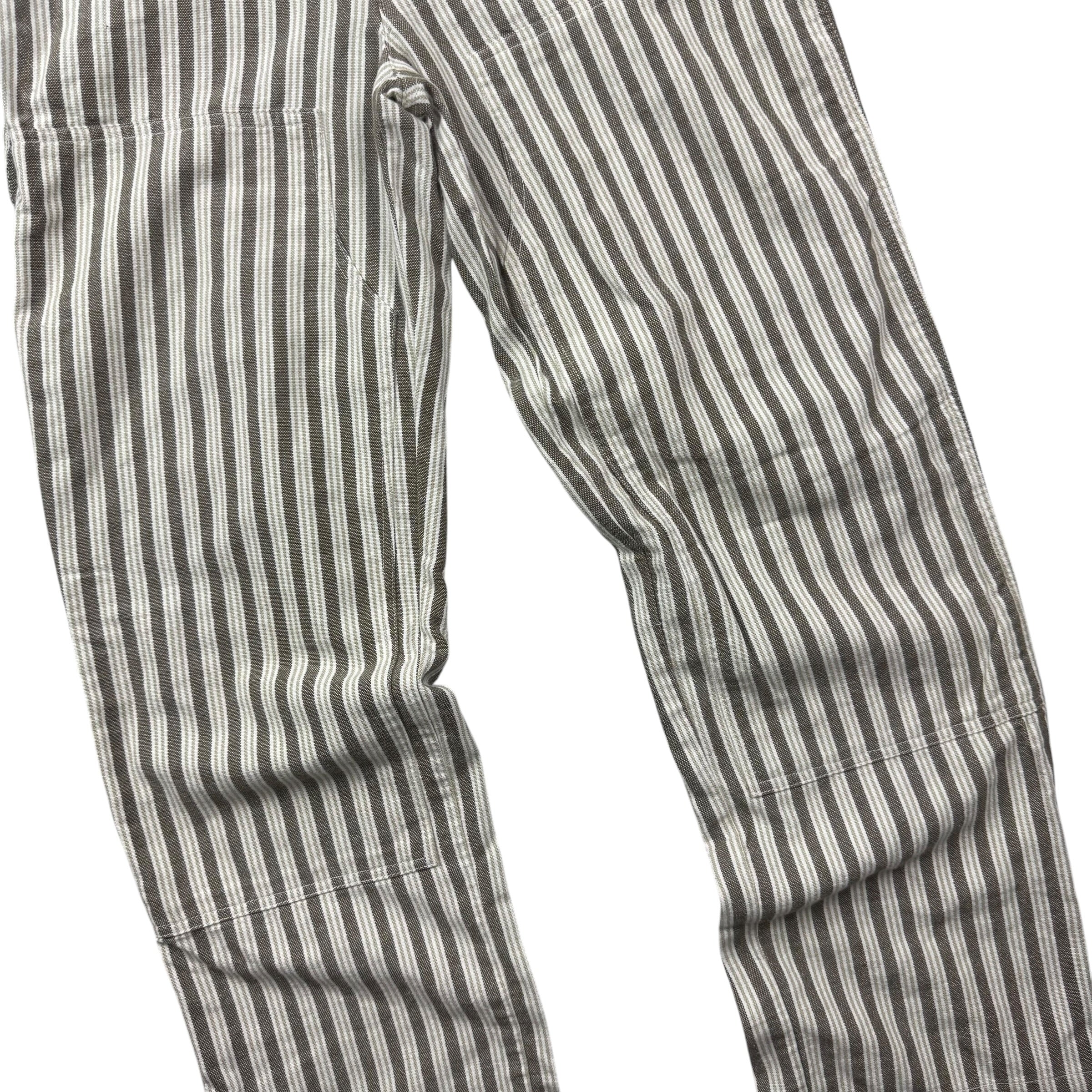 (W) Stussy Striped by Double Knee Carpenter Pants