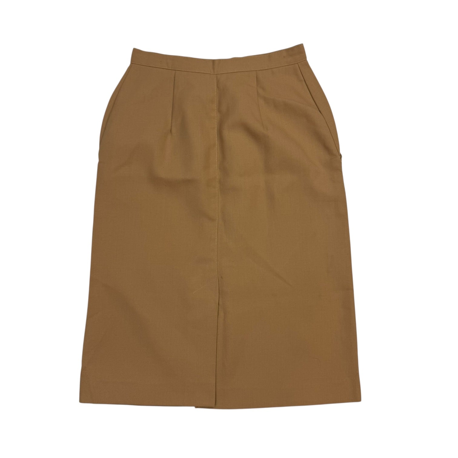 (W) Vintage Button Front Skirt Toffee
