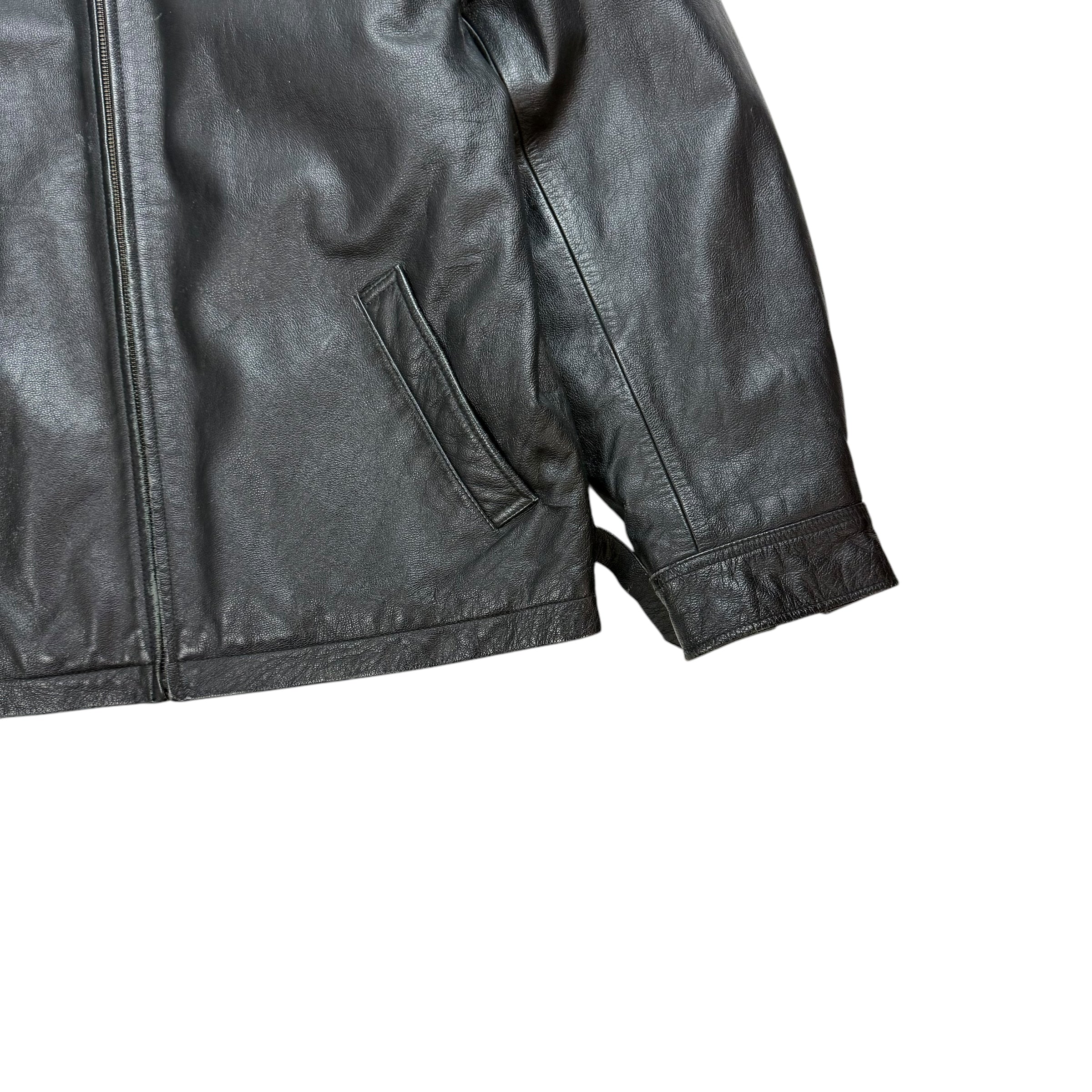 Vintage GAP Leather Jacket Black