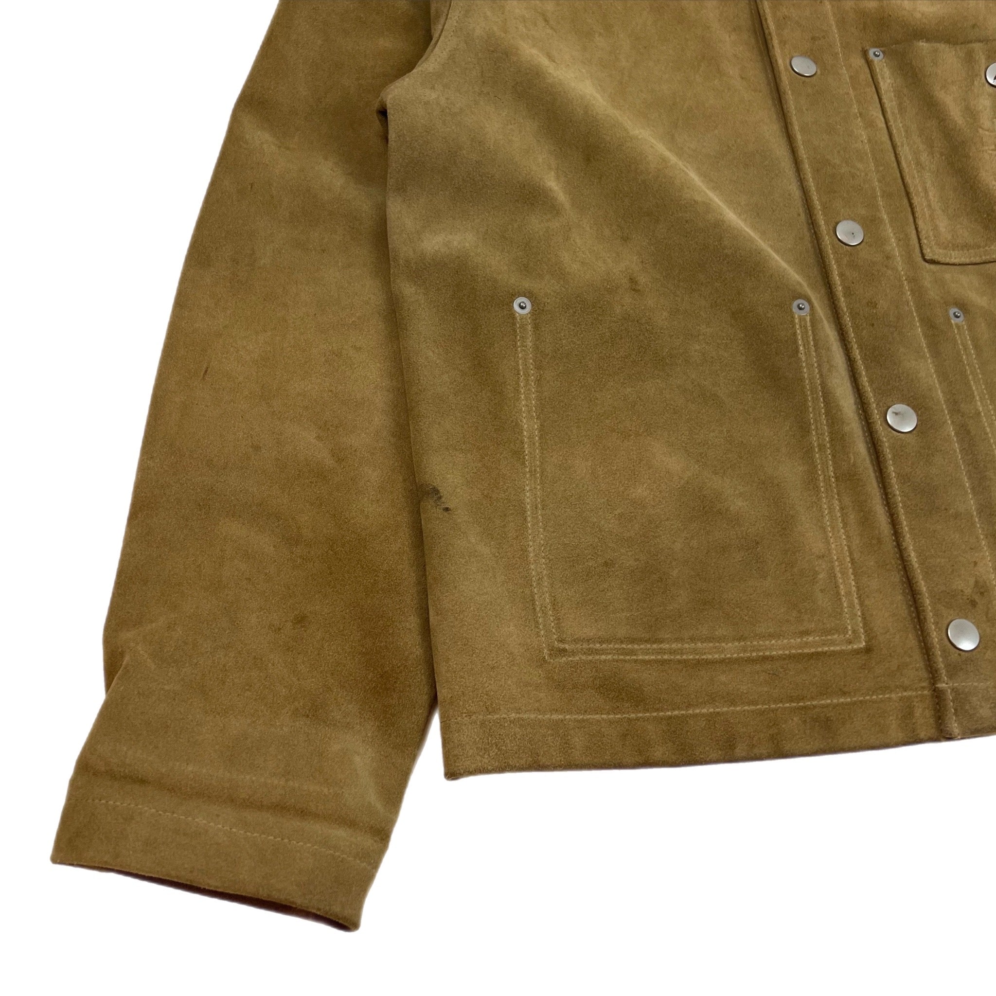 Stussy Cow Suede Jacket SS21 Tan