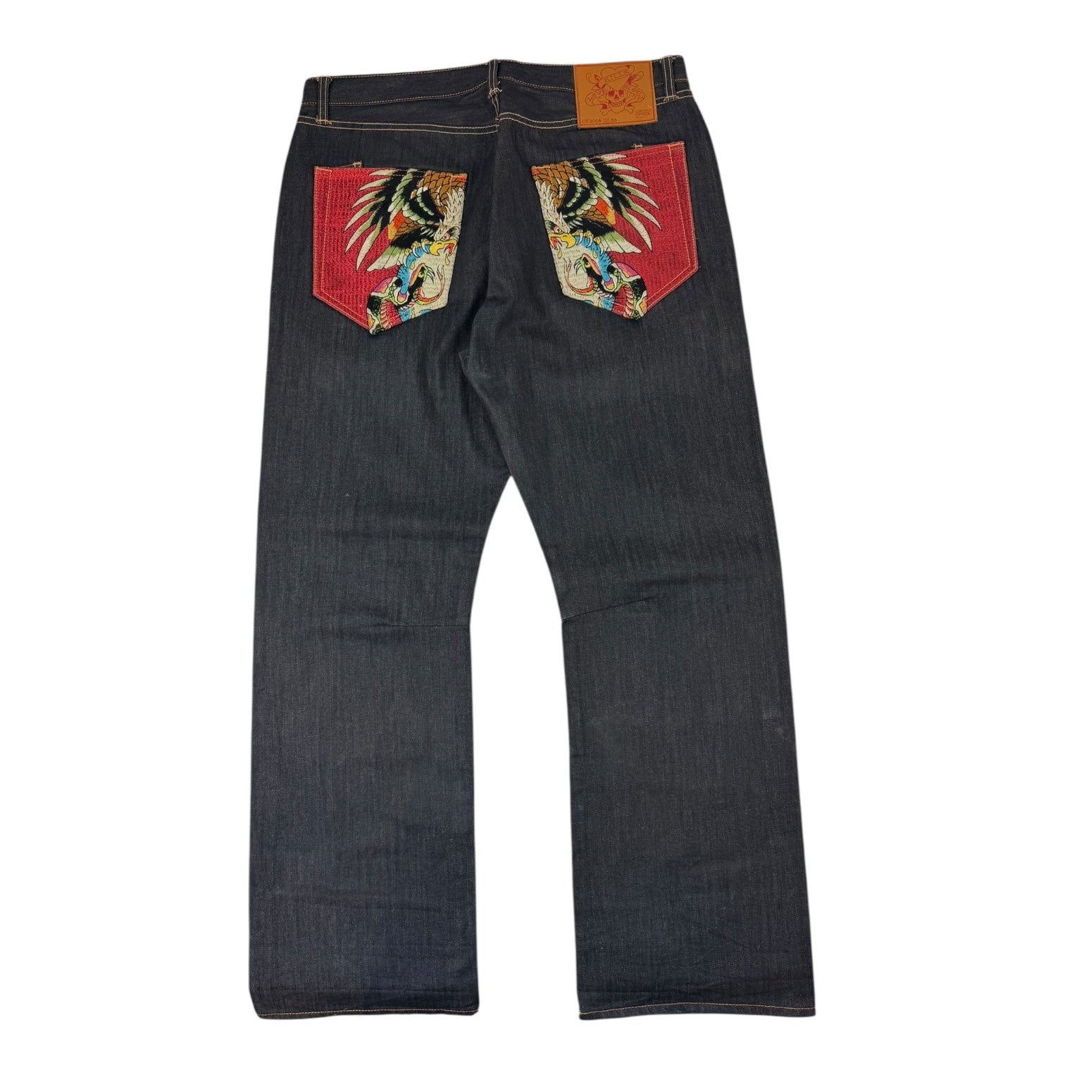 Ed Hardy Y2K Eagle & Snake Denim Jeans Raw