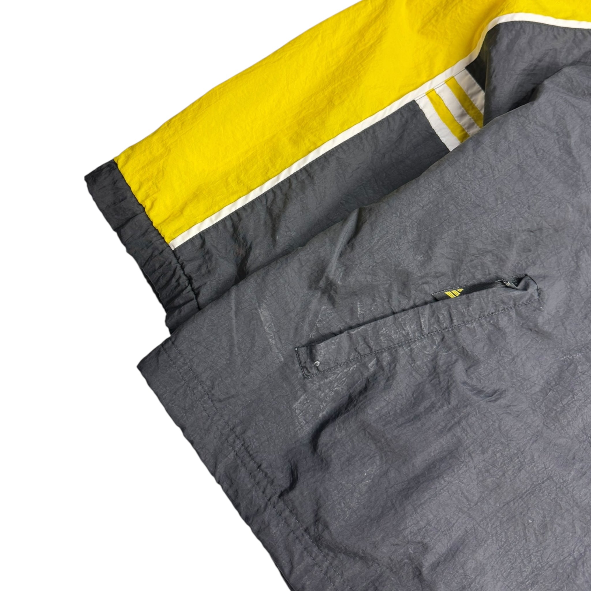 Vintage Adidas Vented Windbreaker Black/Yellow