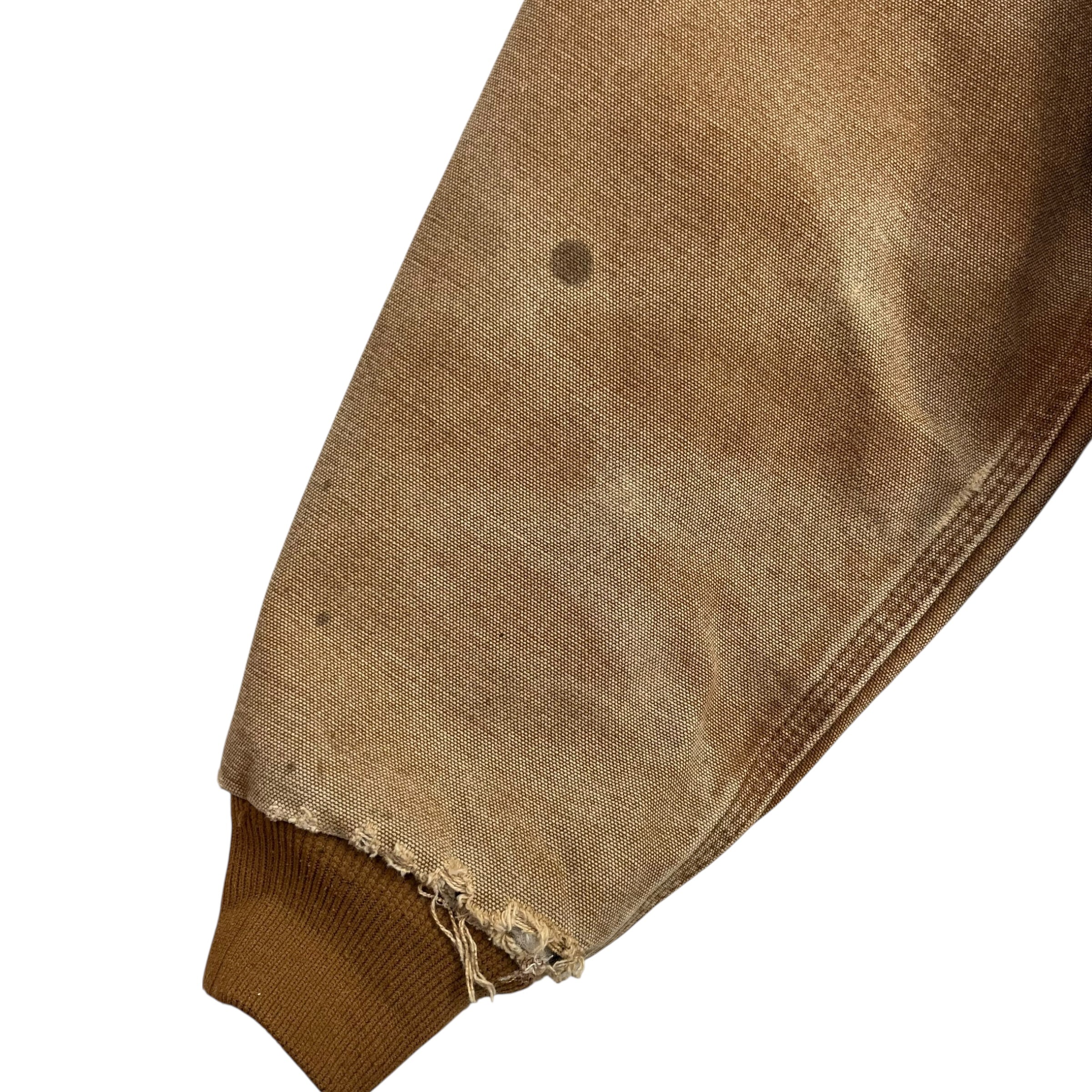 Vintage Carhartt Active Hooded Jacket Tan Brown