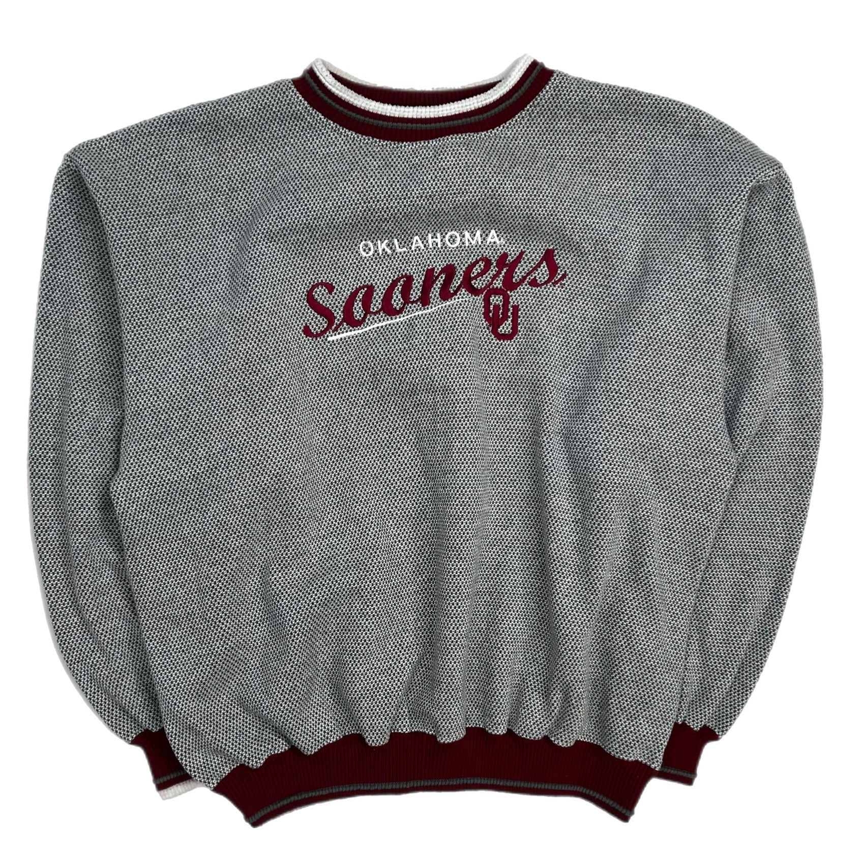 Vintage Oklahoma Sooner Crewneck Grey/Red