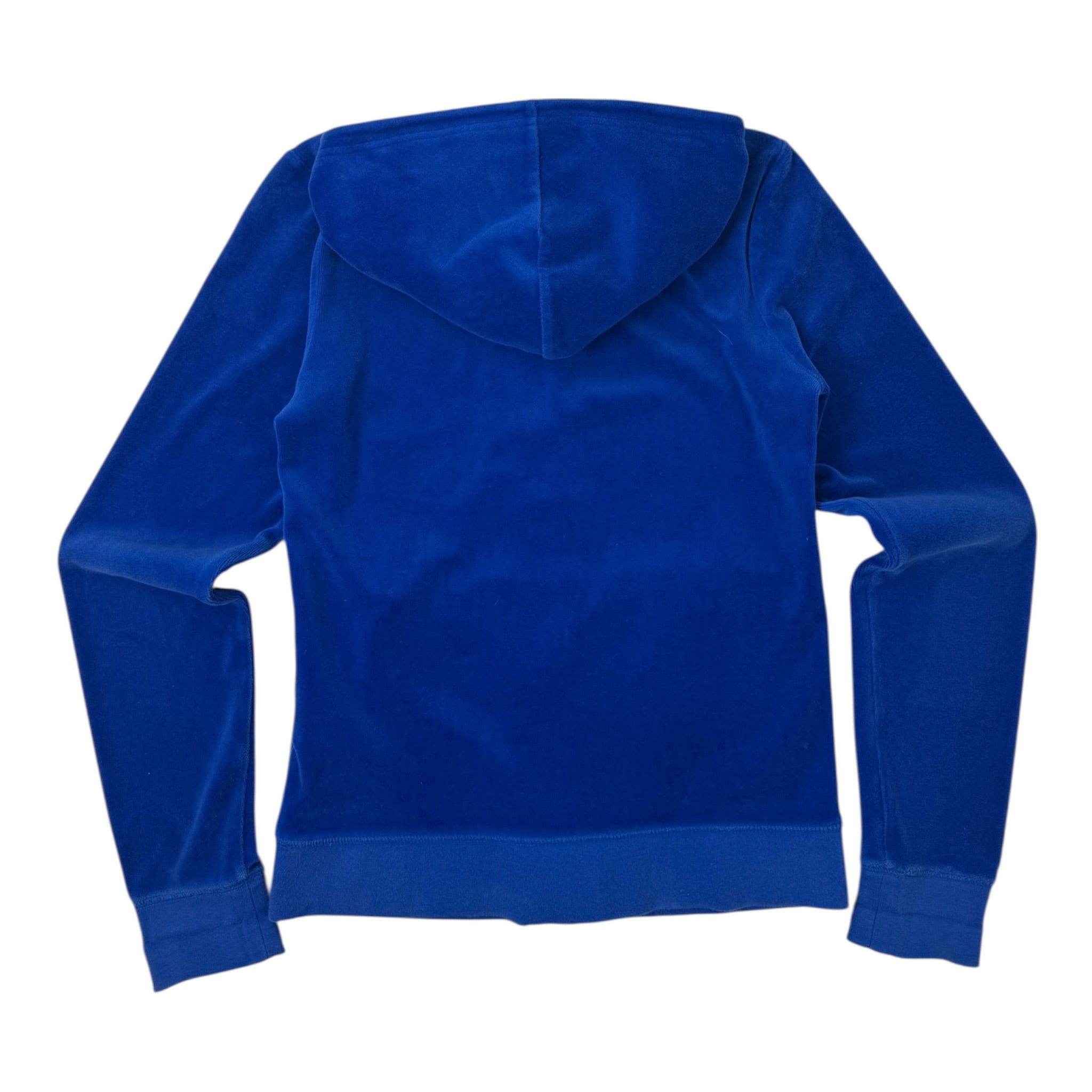 (W) Vintage Y2K Juicy Couture Blue Velour Track Jacket