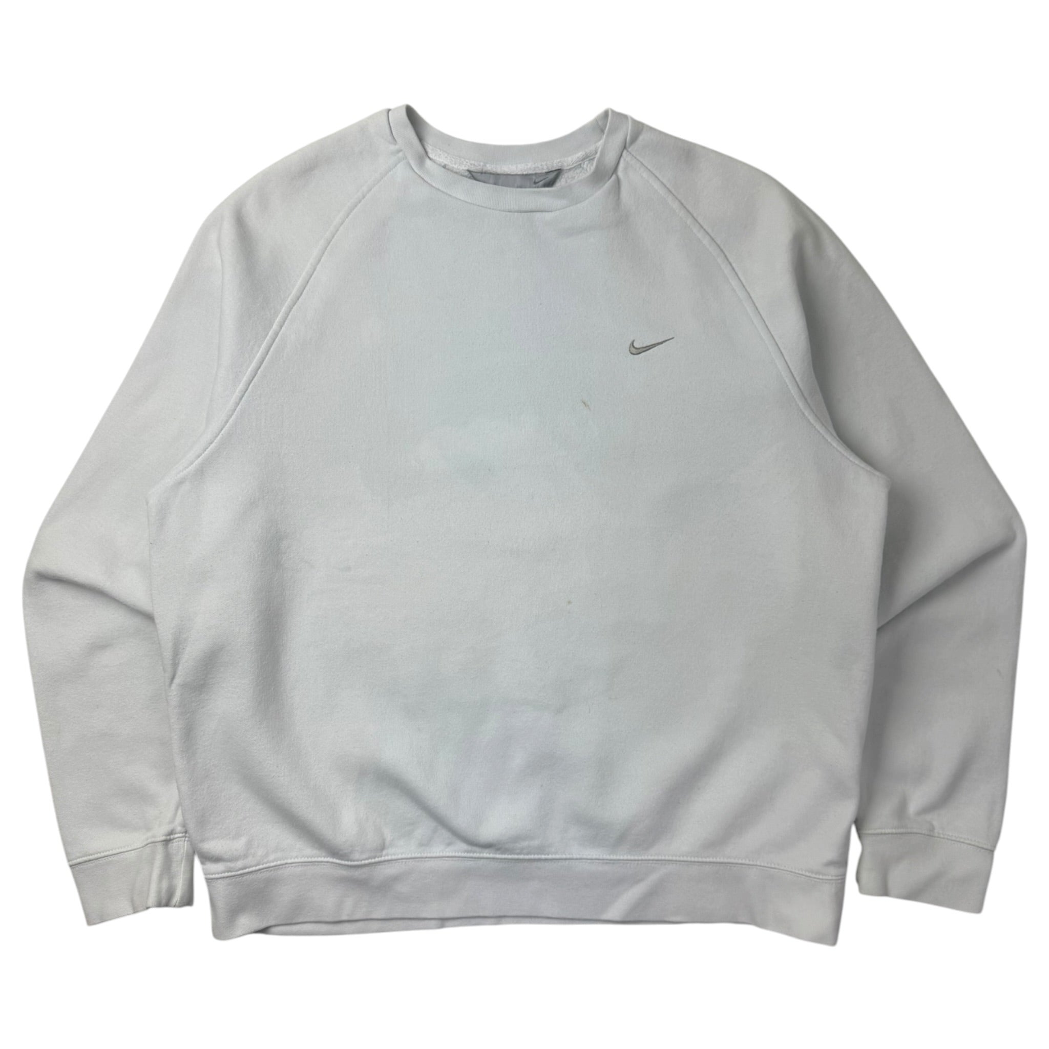 Vintage Y2K Nike Pocket Swoosh Crewneck White