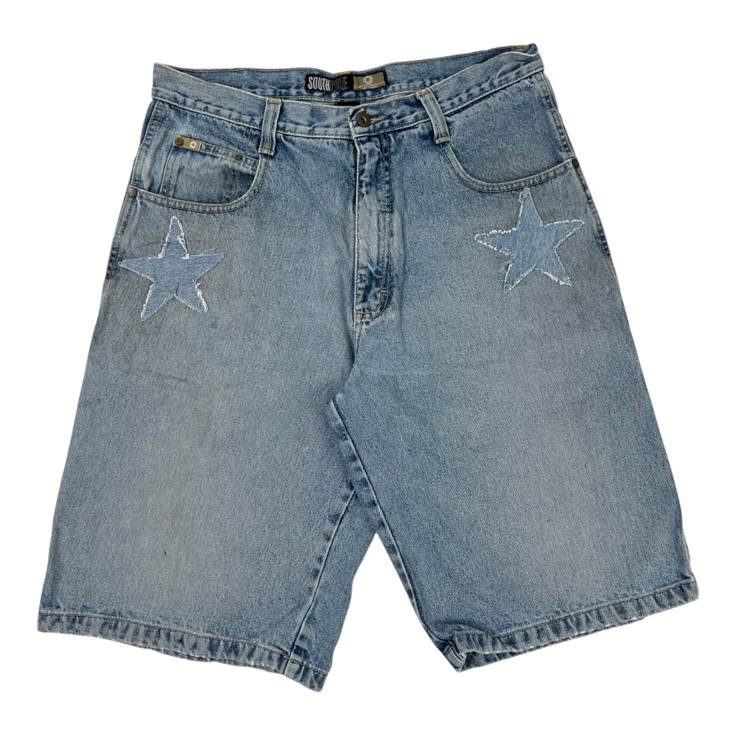 Vintage Y2K Southpole Star Jean Short Medium Wash