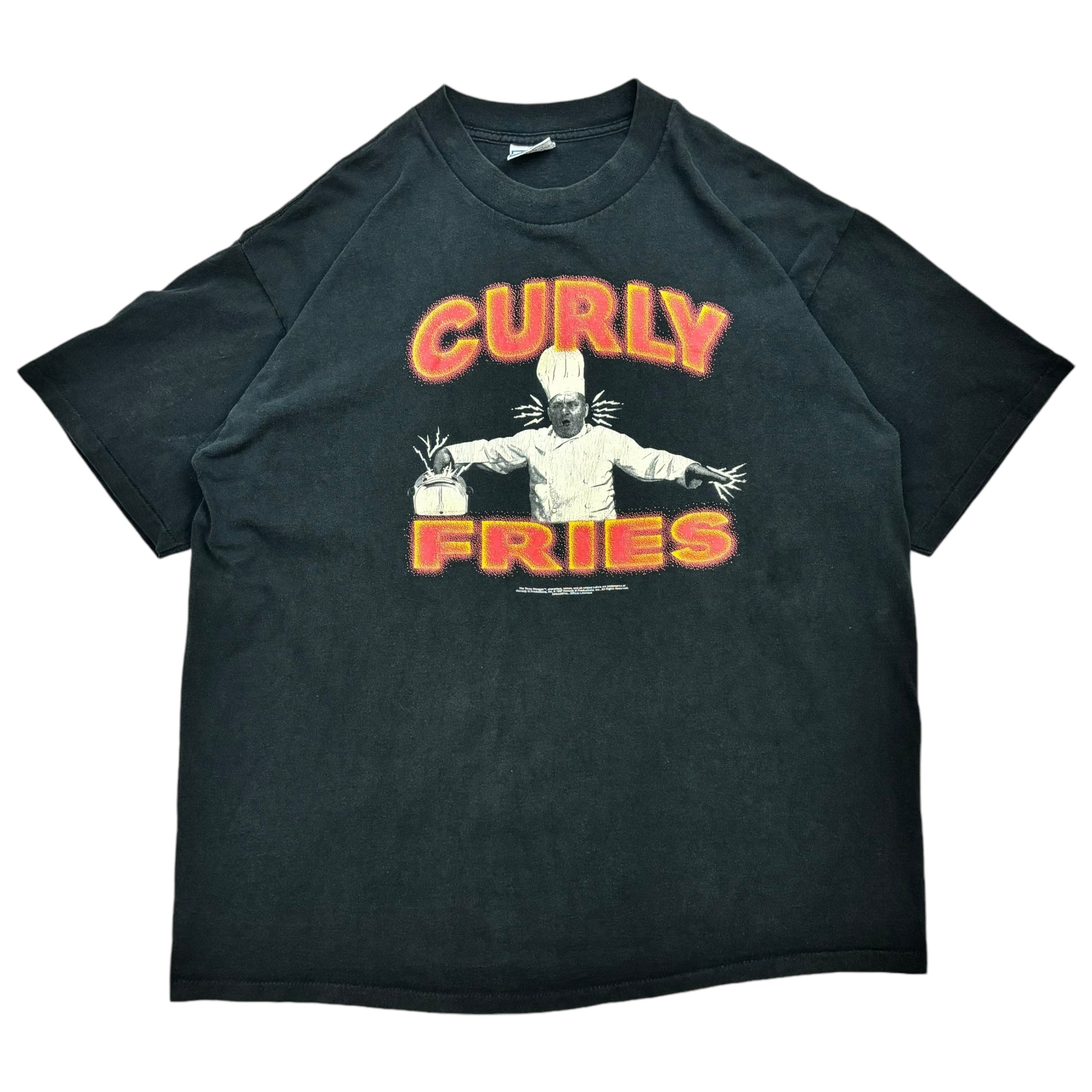 1997 The Three Stooges Curry Fries Tee