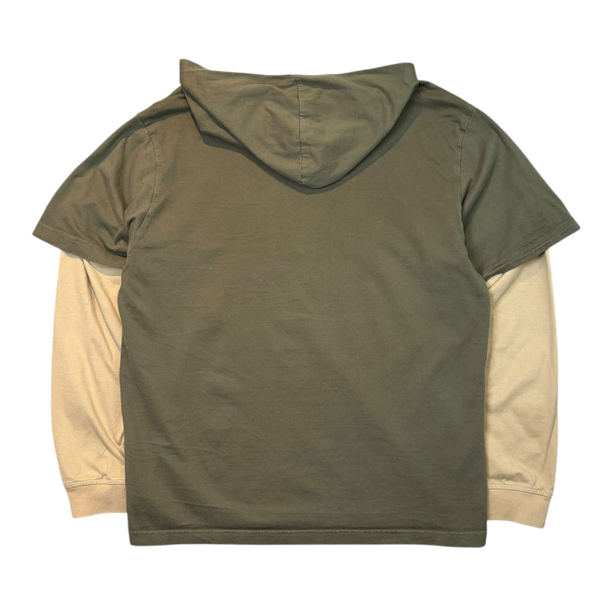 Supreme Layered Hooded Long-Sleeve Olive