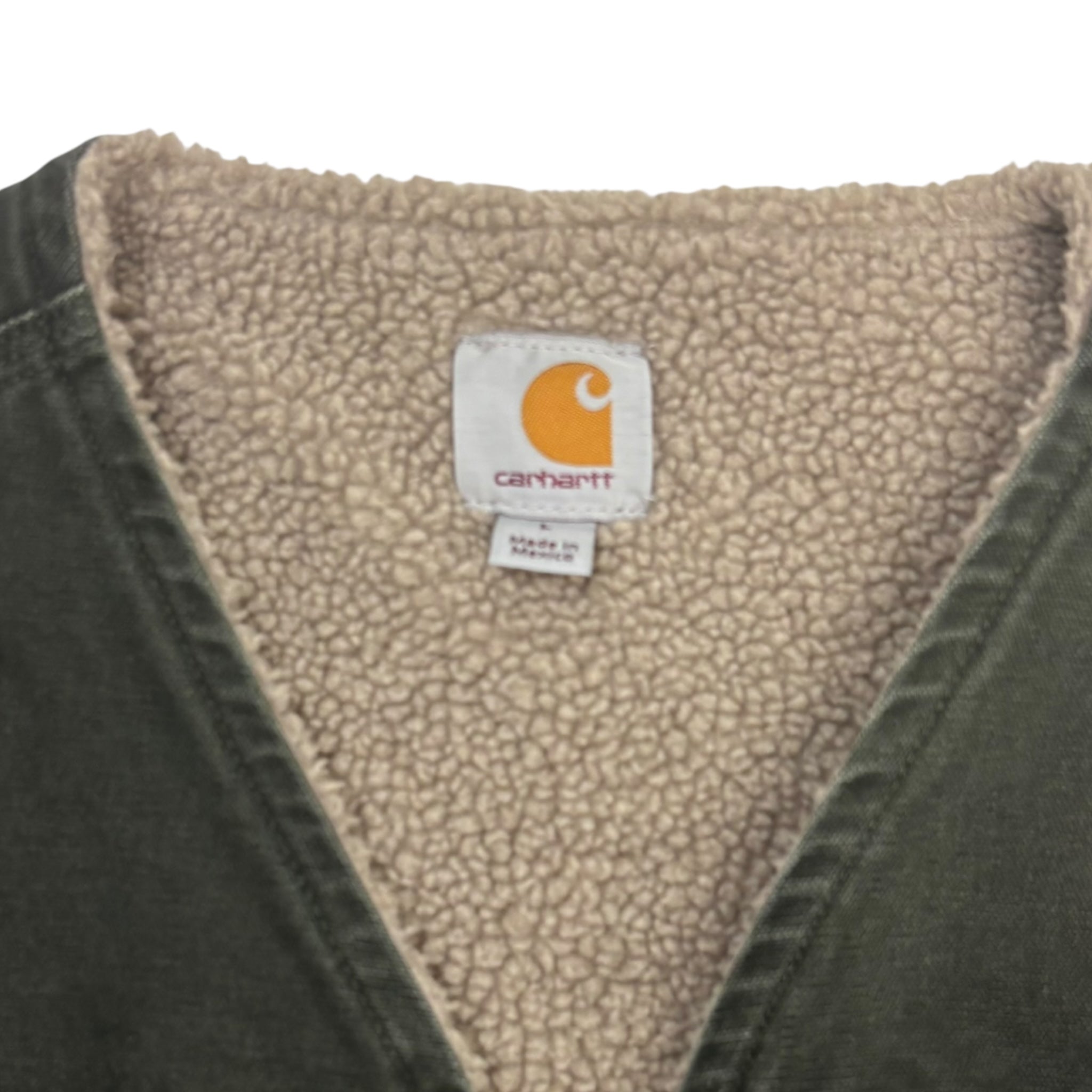 Vintage Carhartt Sherpa Vest Moss