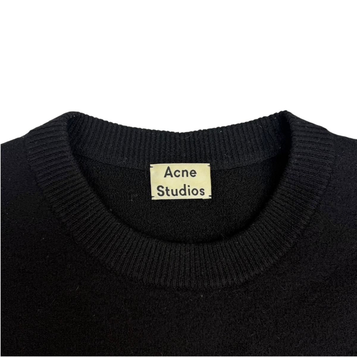 Acne Studios Merino Wool Micha Pullover Black